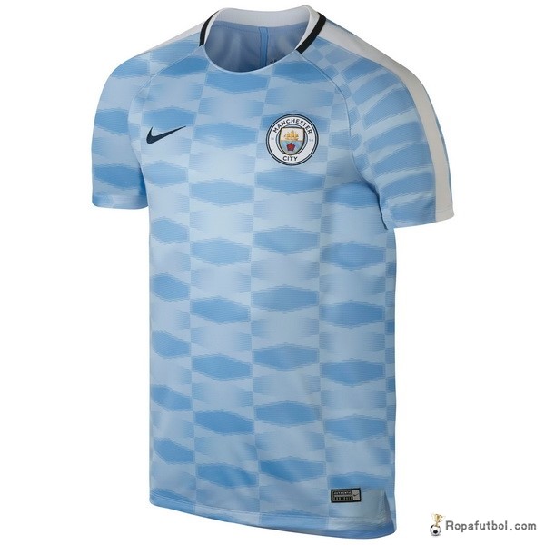 Camiseta Entrenamiento Manchester City 2017/18 Azul Claro